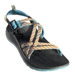 CHACO Kid's Juniors Z/Cloud Sandals Adjustable Straps Vibrant Pattern Size 5